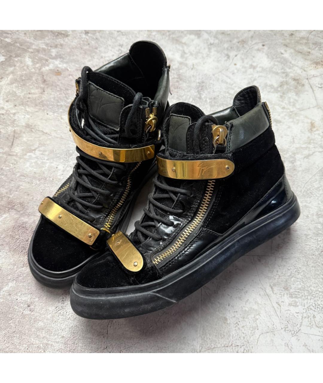 GIUSEPPE ZANOTTI DESIGN Черные кеды, фото 8