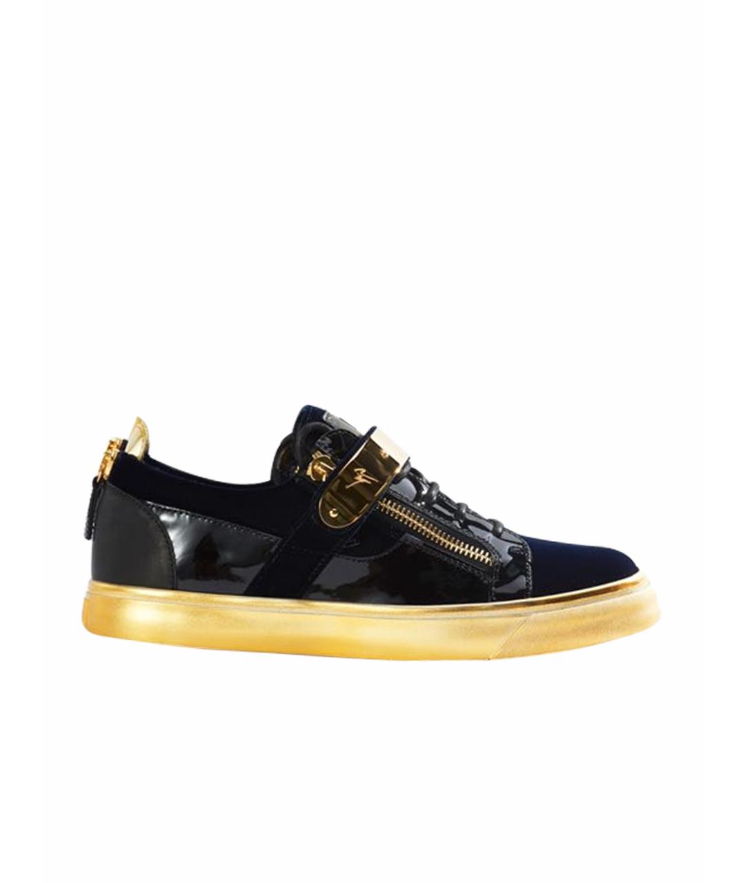 GIUSEPPE ZANOTTI DESIGN Черные низкие кроссовки / кеды, фото 1