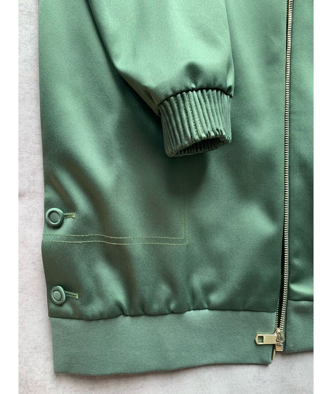 HILFIGER COLLECTION Зеленая атласная куртка, фото 6