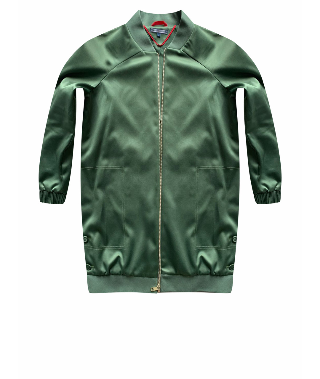 HILFIGER COLLECTION Зеленая атласная куртка, фото 1