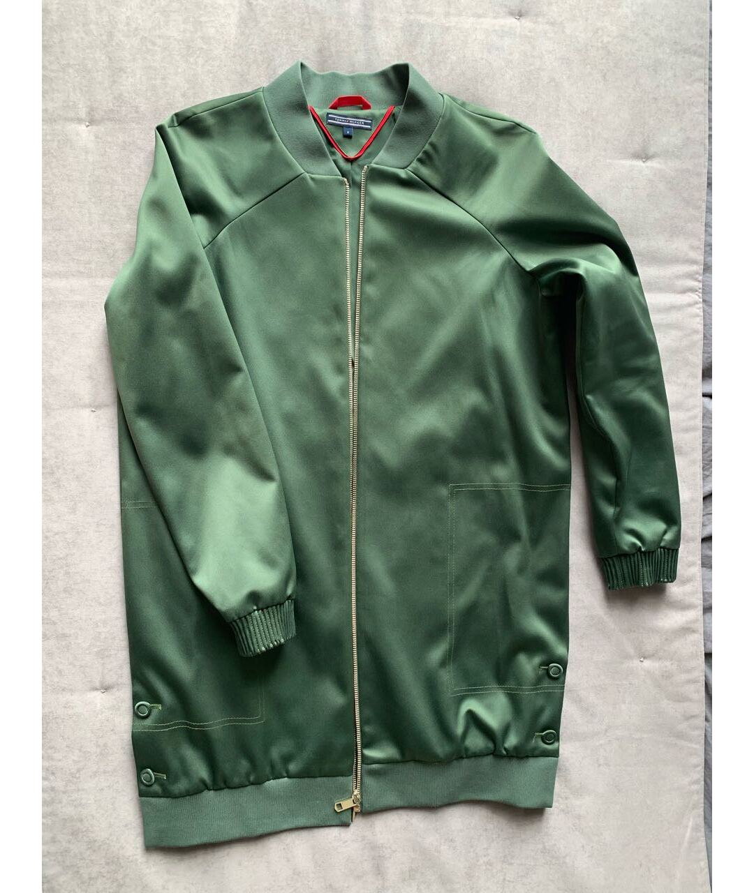HILFIGER COLLECTION Зеленая атласная куртка, фото 8