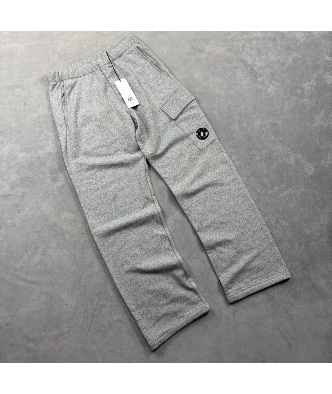 CP COMPANY Серые хлопковые повседневные брюки, фото 6