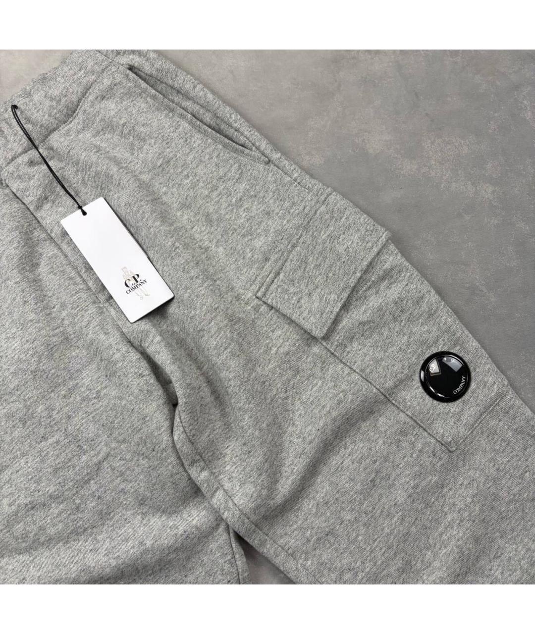 CP COMPANY Серые хлопковые повседневные брюки, фото 2