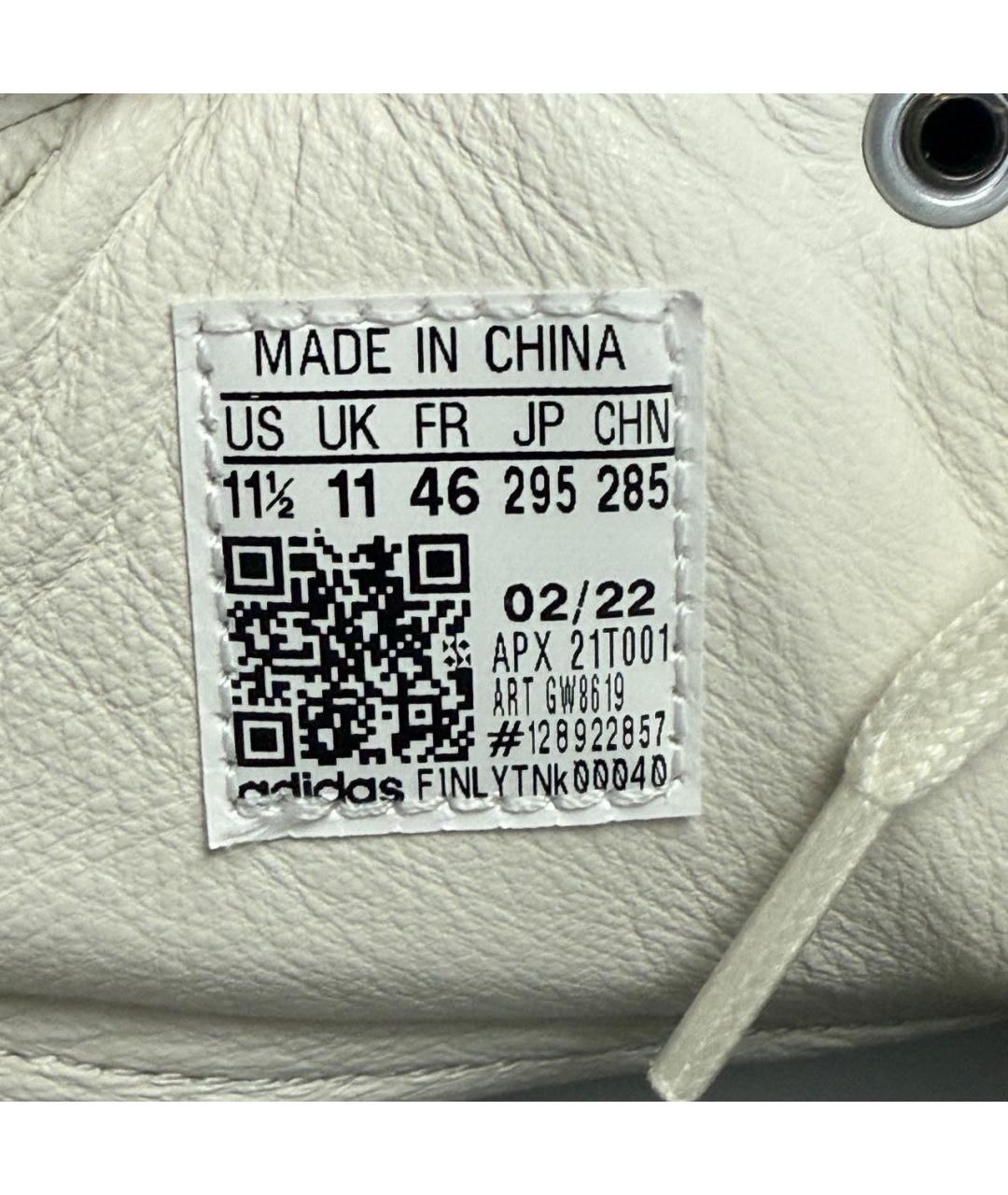 Y-3 Белые кожаные высокие кроссовки / кеды, фото 7