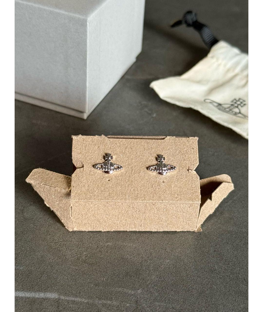 VIVIENNE WESTWOOD Серебряные латунные серьги, фото 4