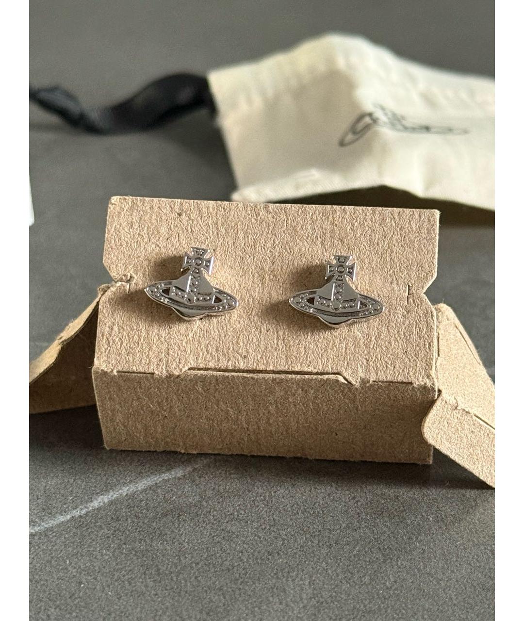 VIVIENNE WESTWOOD Серебряные латунные серьги, фото 5