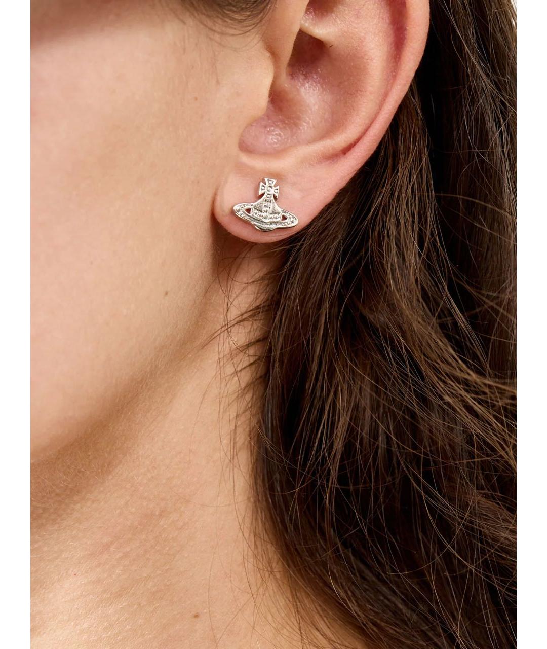 VIVIENNE WESTWOOD Серебряные латунные серьги, фото 4
