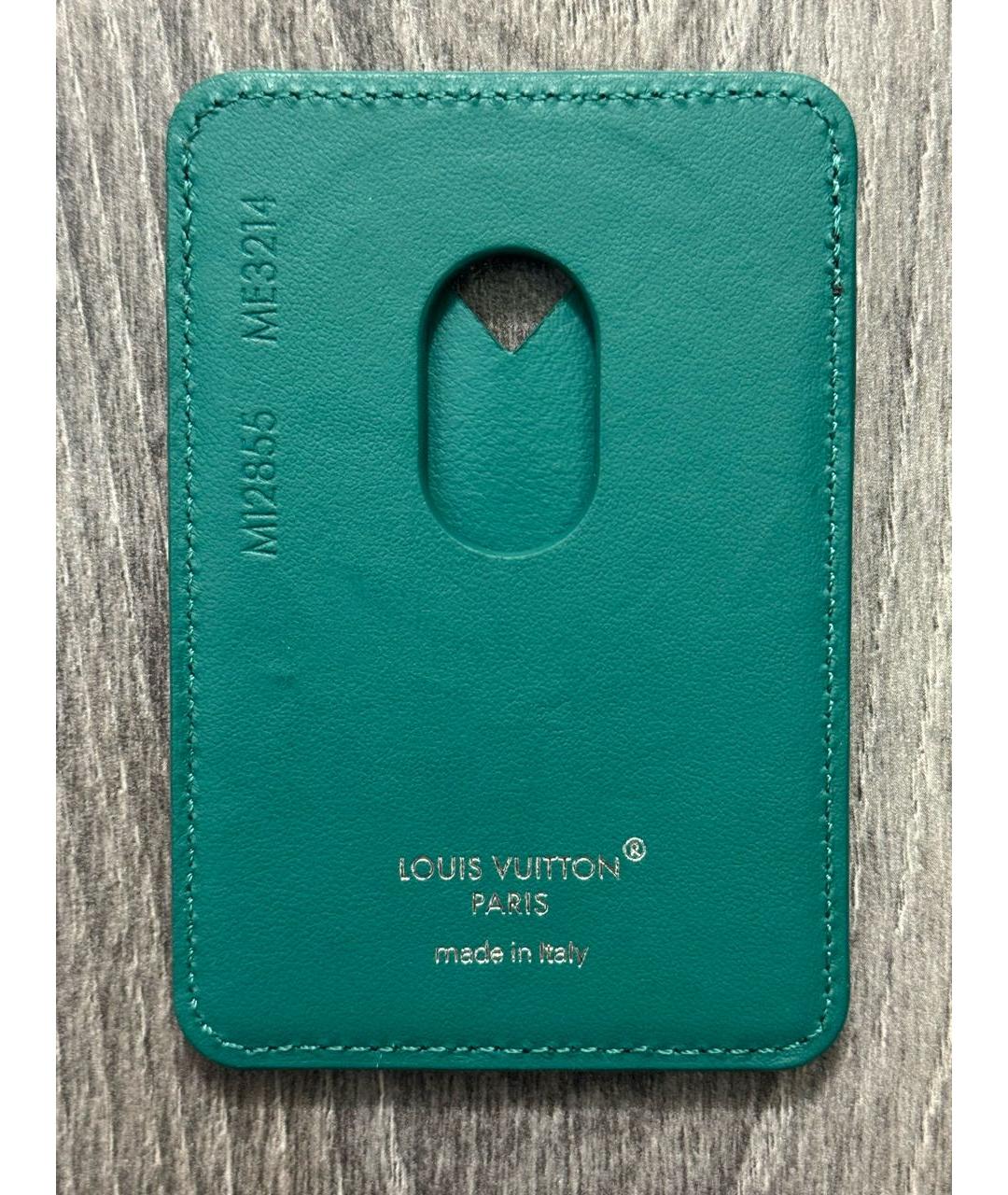 LOUIS VUITTON Зеленый кардхолдер, фото 2