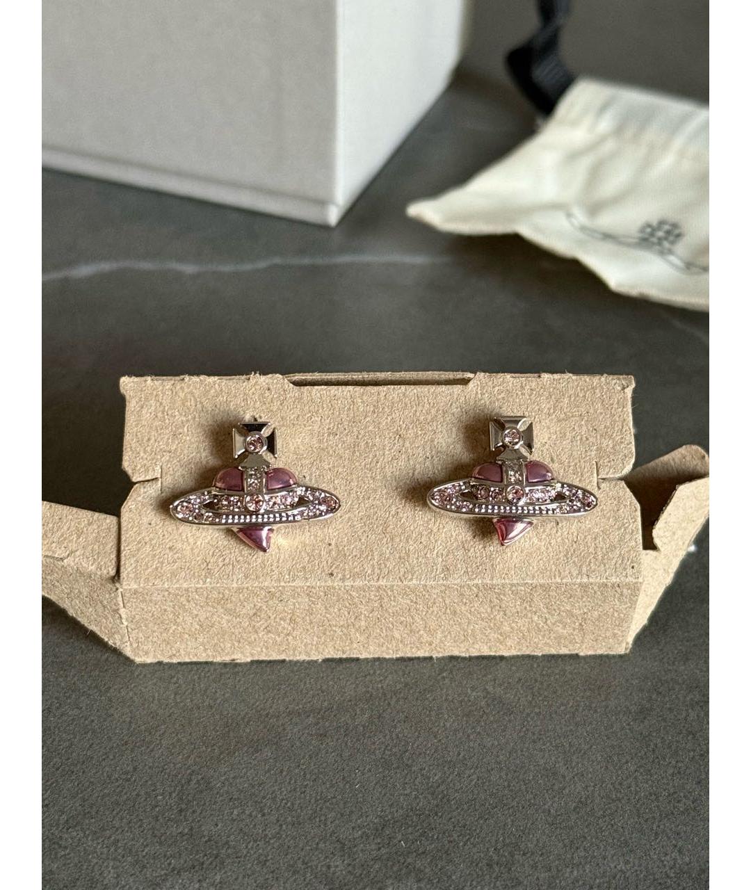 VIVIENNE WESTWOOD Серебряные латунные серьги, фото 5