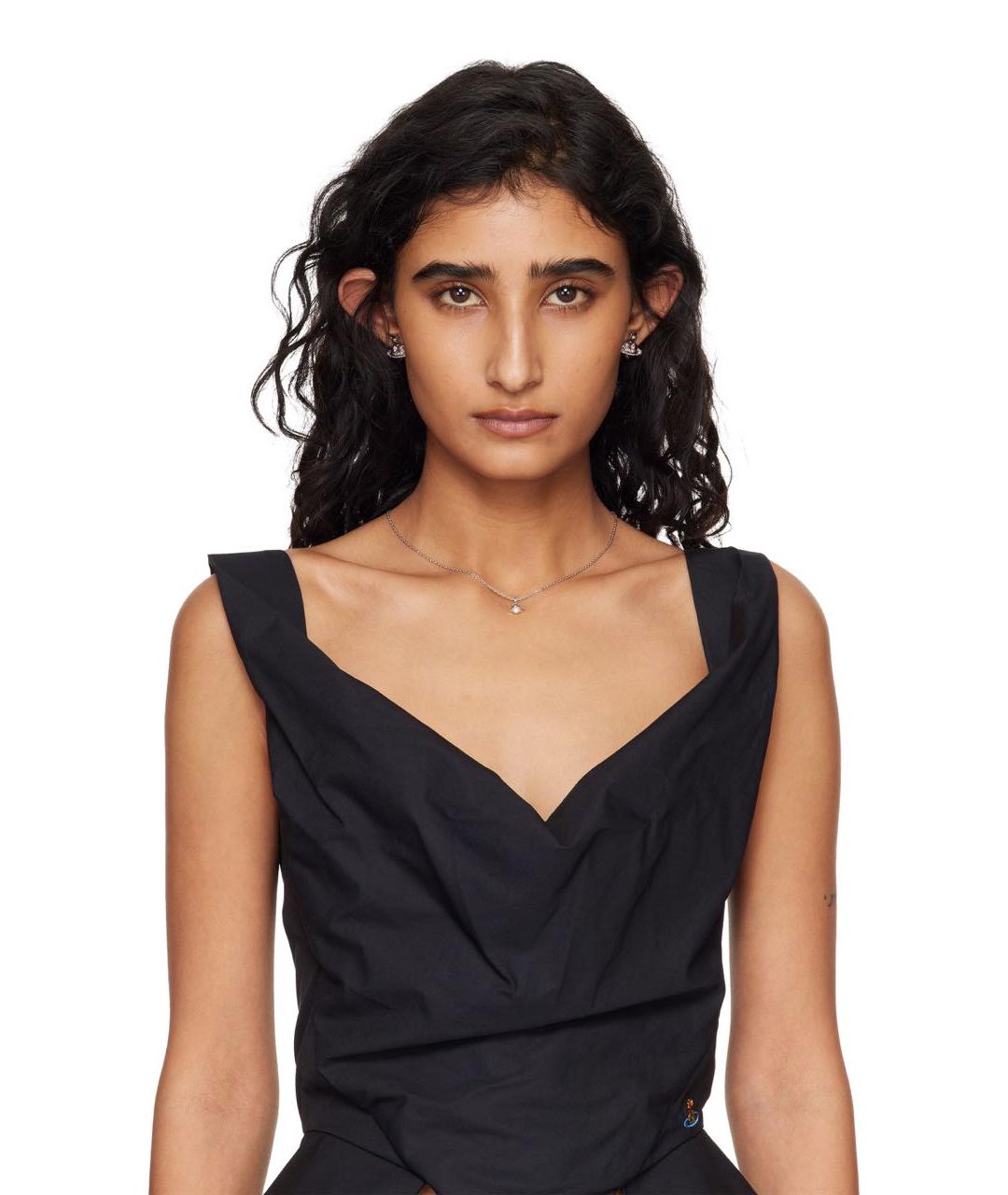 VIVIENNE WESTWOOD Серебряные латунные серьги, фото 3