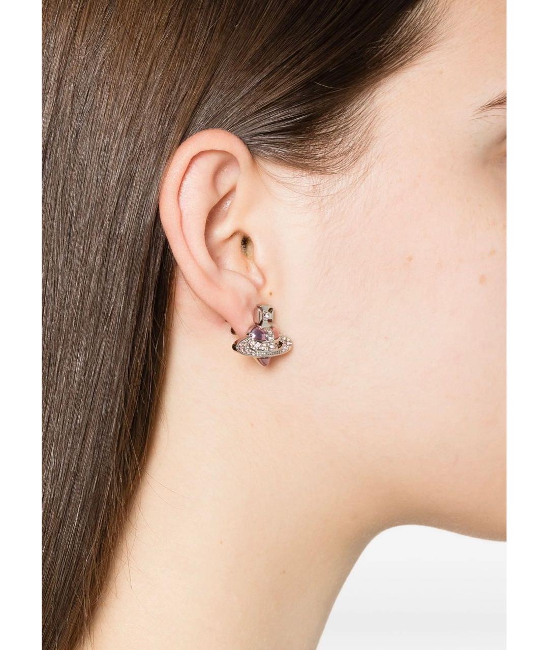 VIVIENNE WESTWOOD Серебряные латунные серьги, фото 4