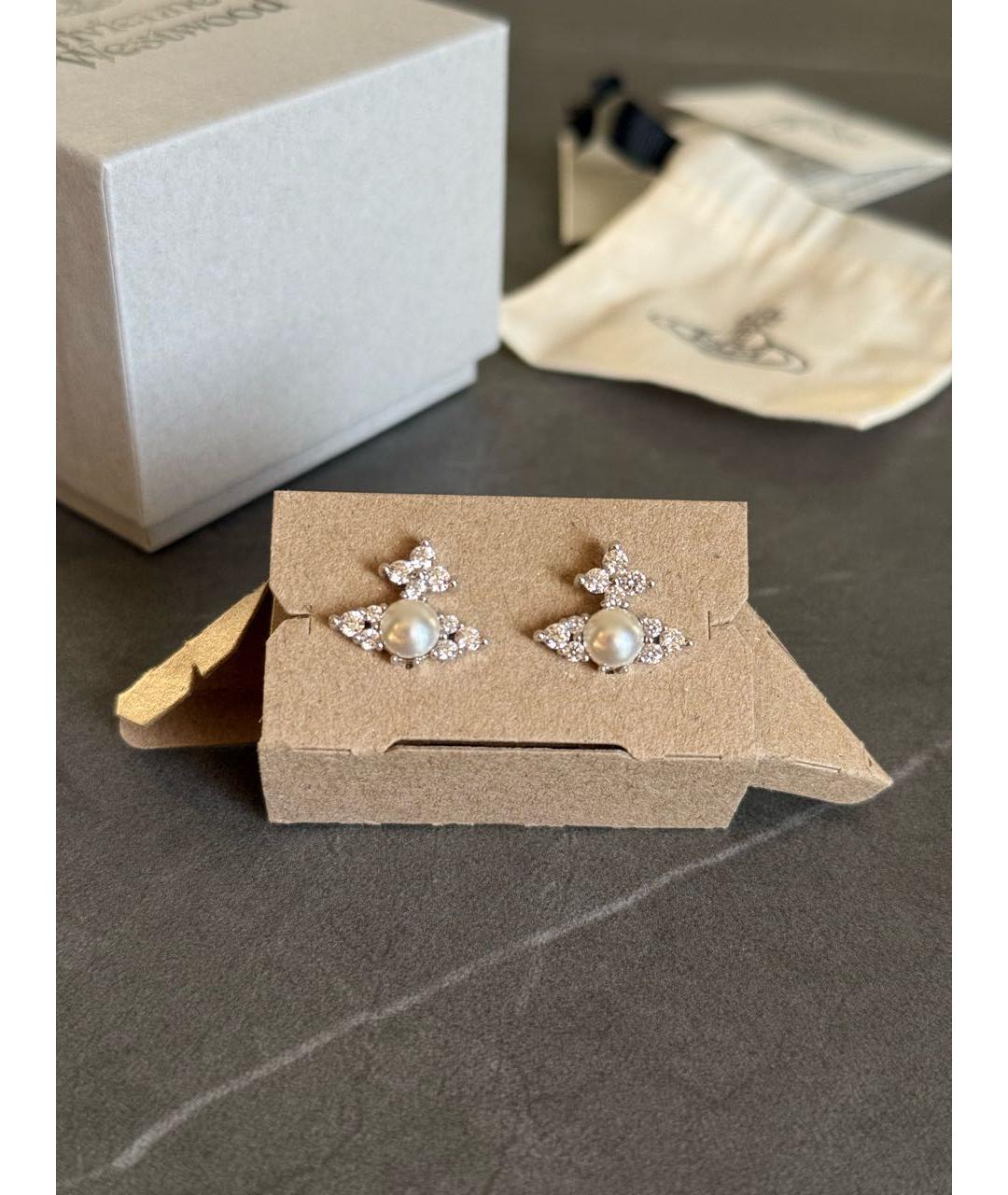 VIVIENNE WESTWOOD Серебряные латунные серьги, фото 5