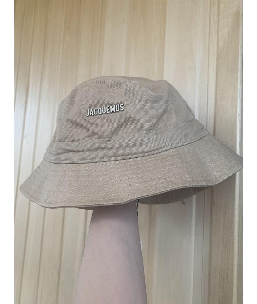 JACQUEMUS Бежевая хлопковая панама, фото 2