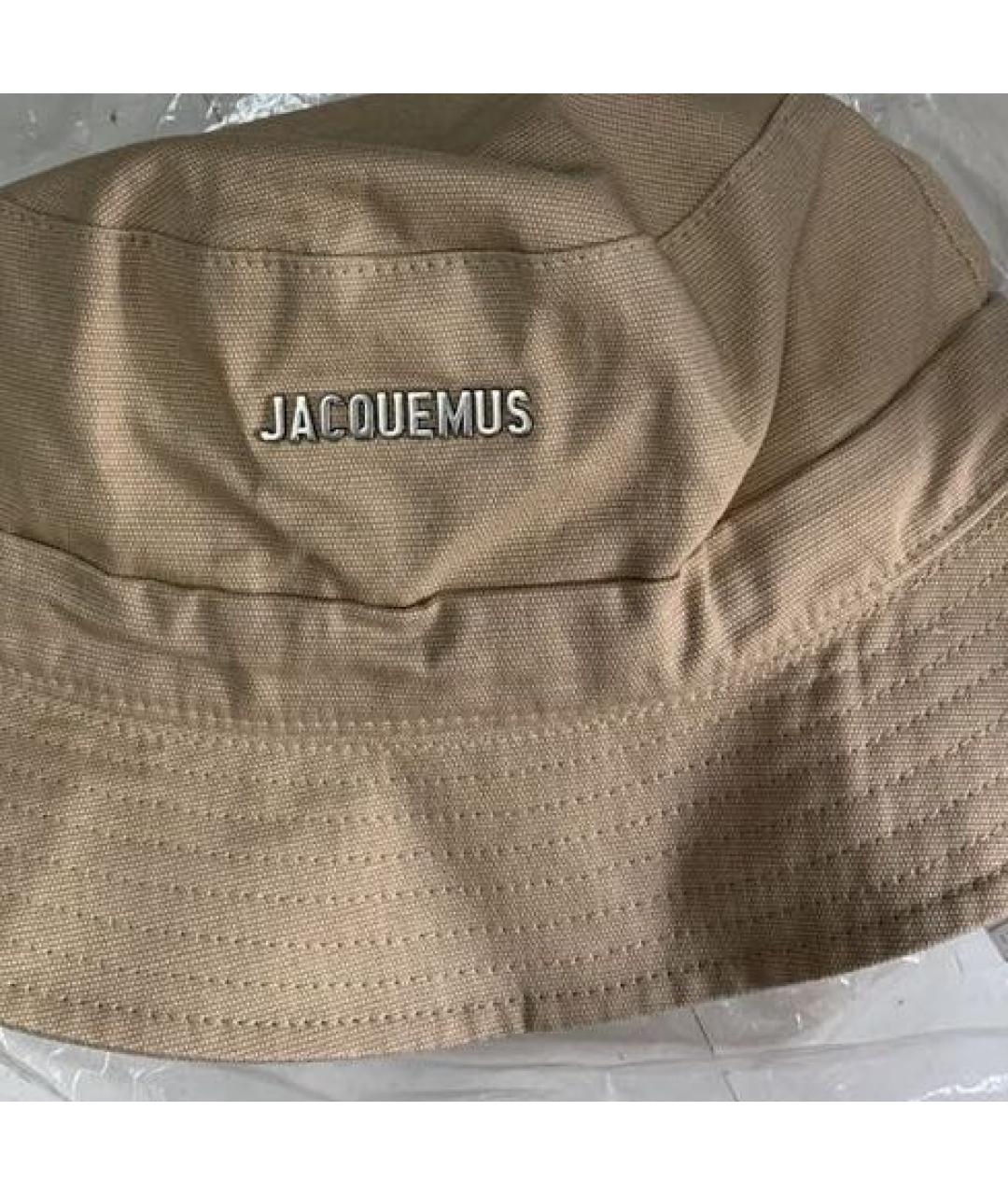 JACQUEMUS Бежевая хлопковая панама, фото 3