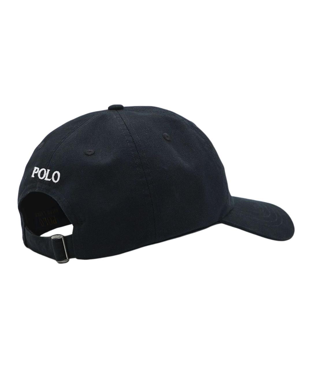 POLO RALPH LAUREN Черная хлопковая кепка, фото 2