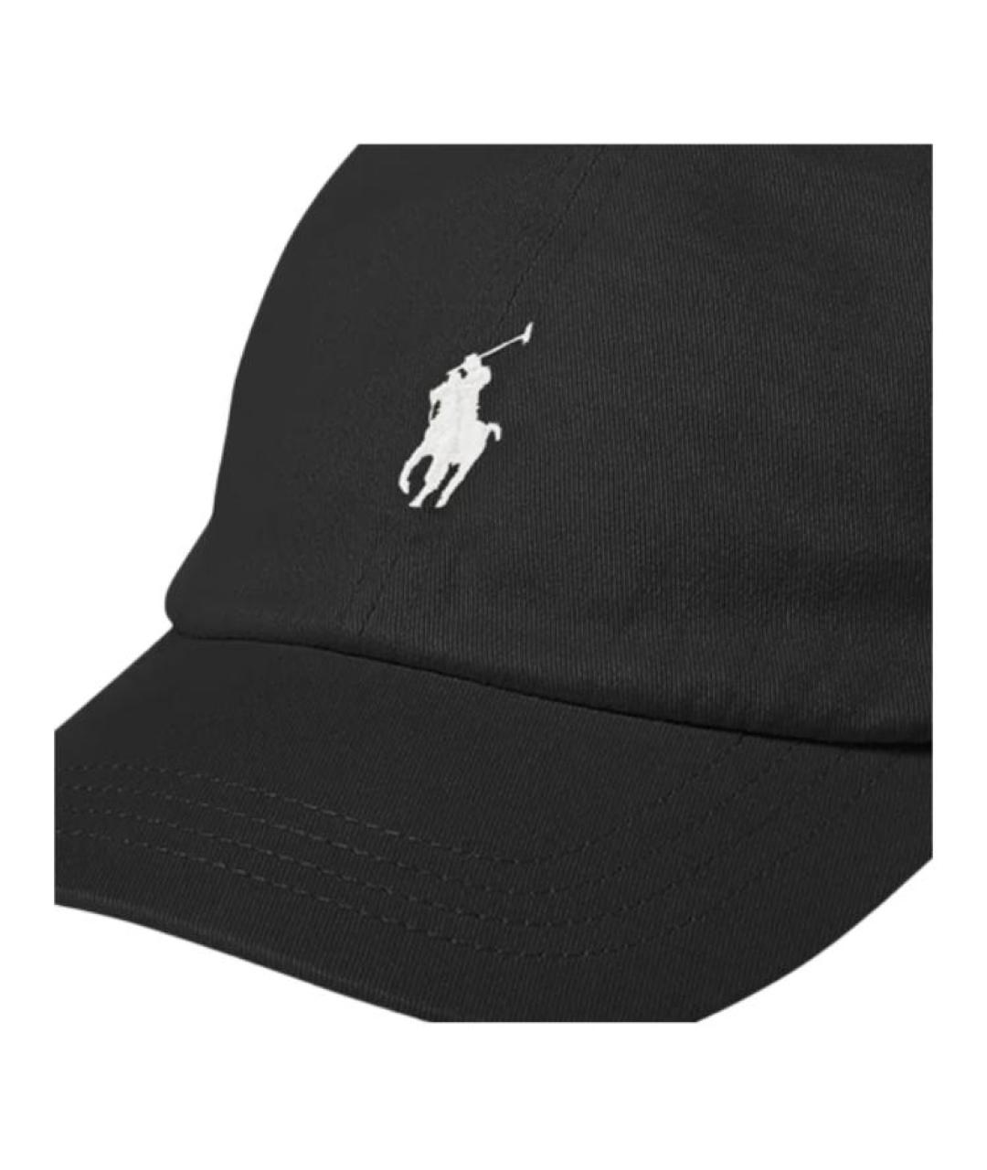 POLO RALPH LAUREN Черная хлопковая кепка, фото 5