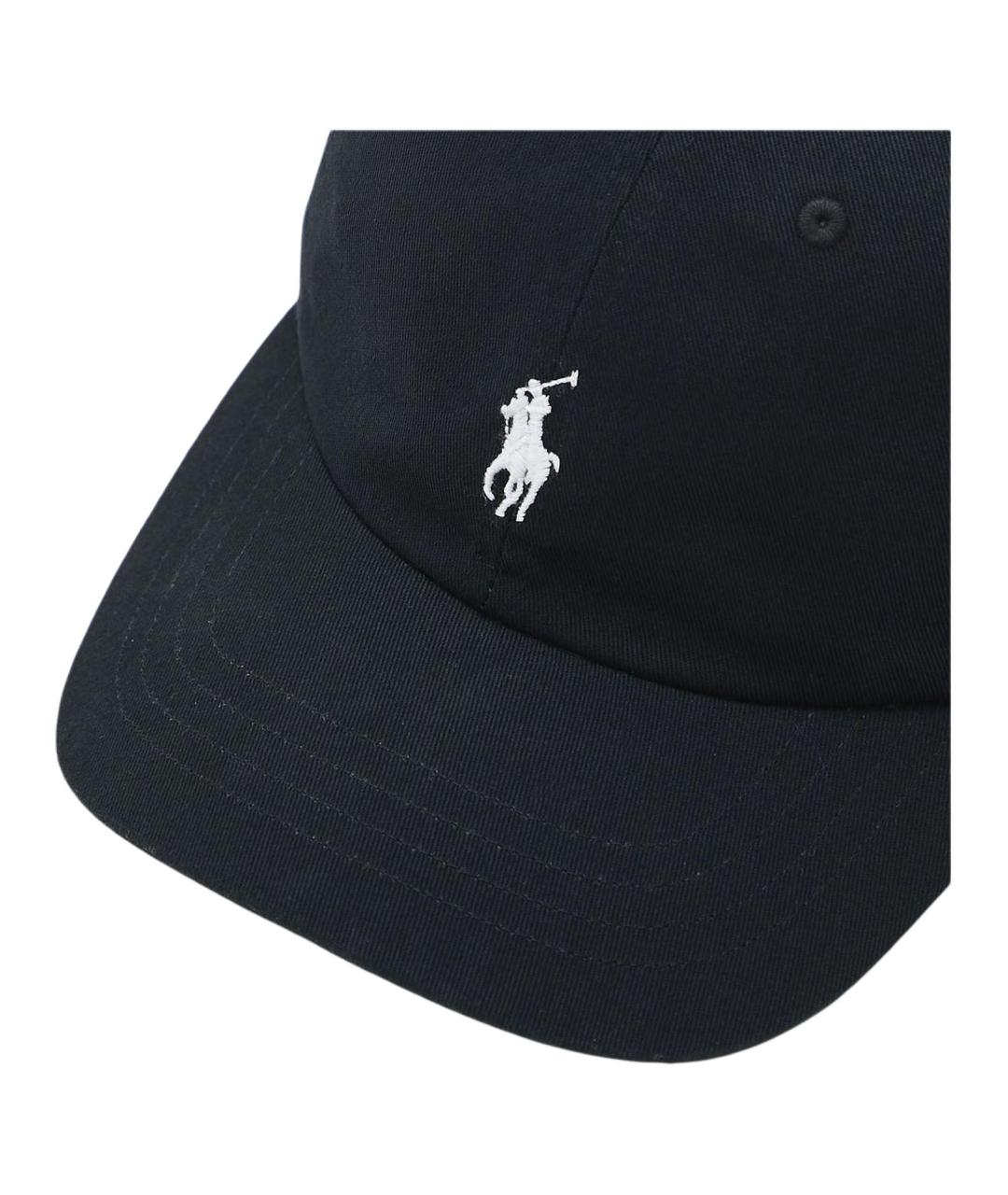 POLO RALPH LAUREN Черная хлопковая кепка, фото 3