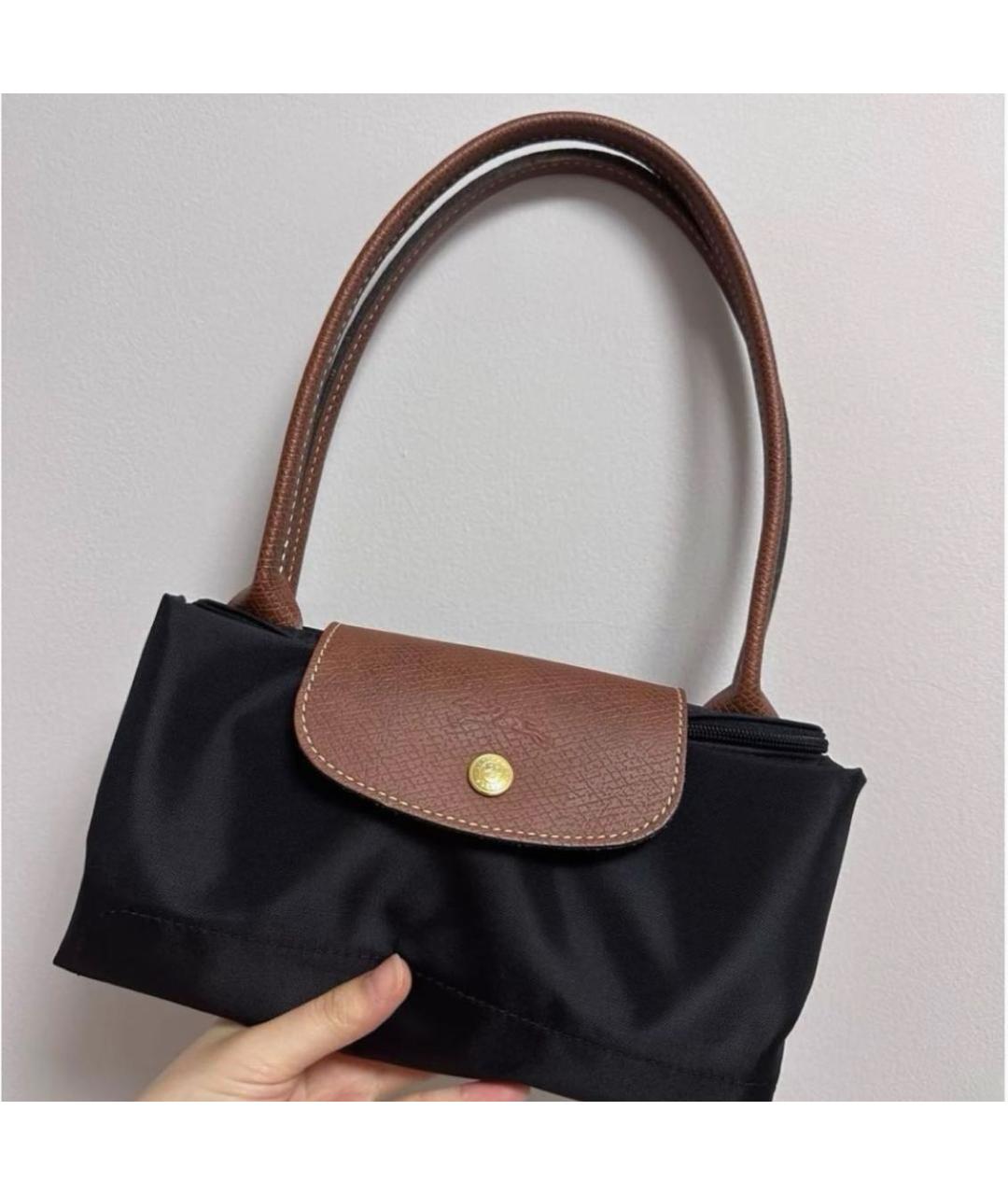 LONGCHAMP Черная сумка тоут, фото 5