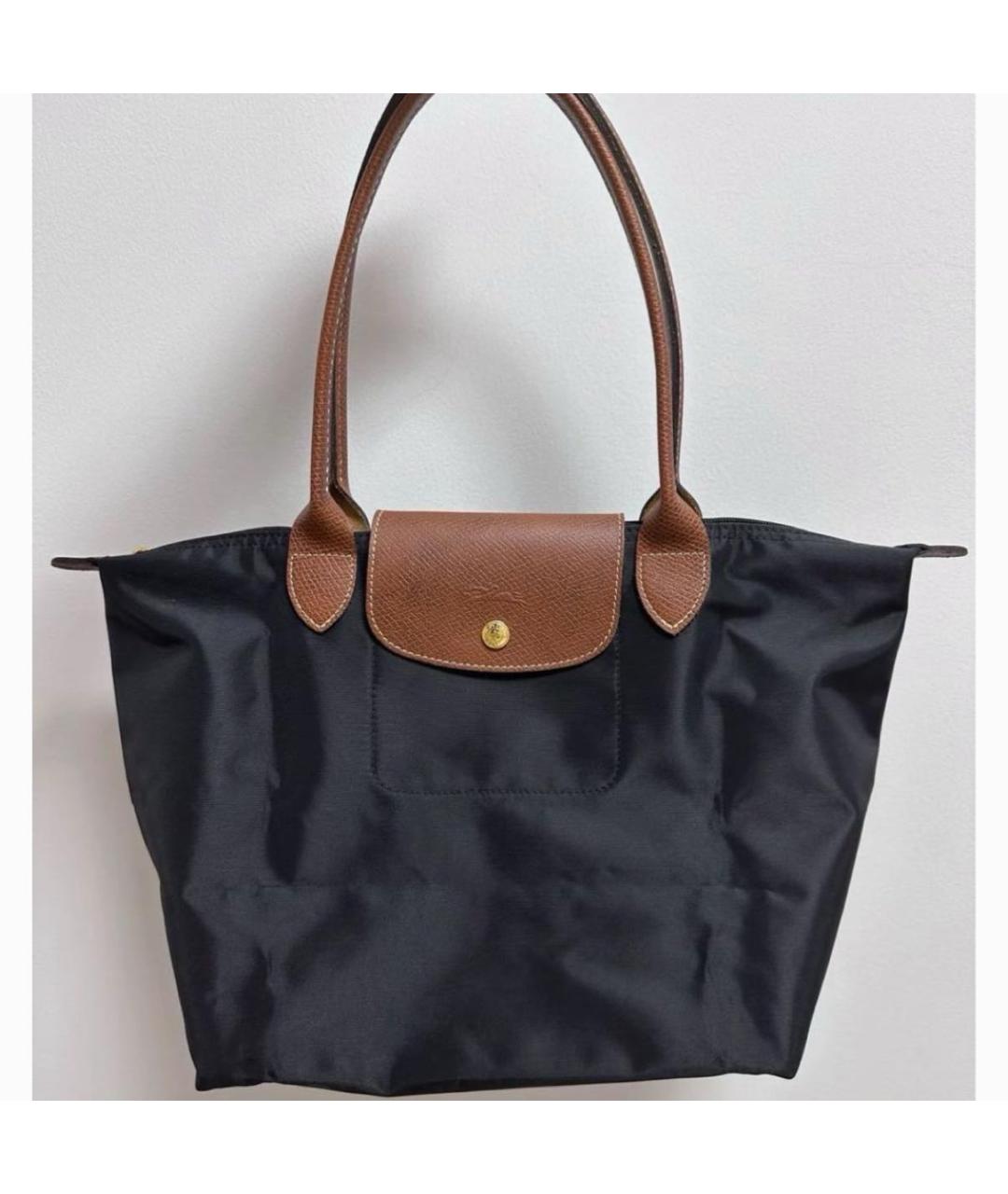 LONGCHAMP Черная сумка тоут, фото 7