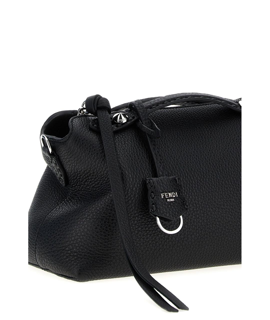 FENDI Черная кожаная сумка через плечо, фото 2