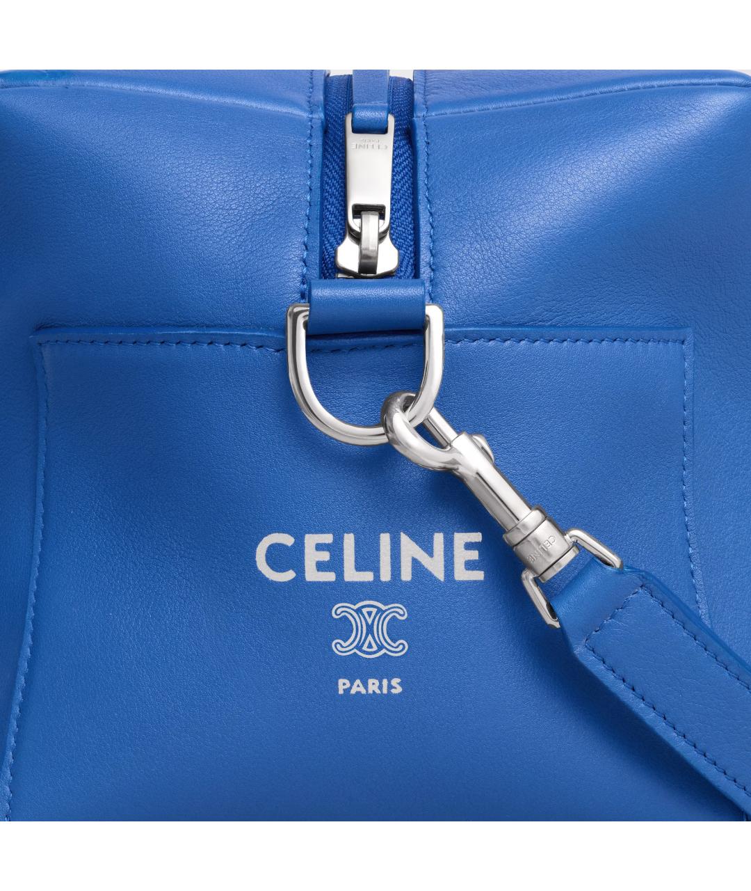 CELINE Синяя кожаная сумка на плечо, фото 4