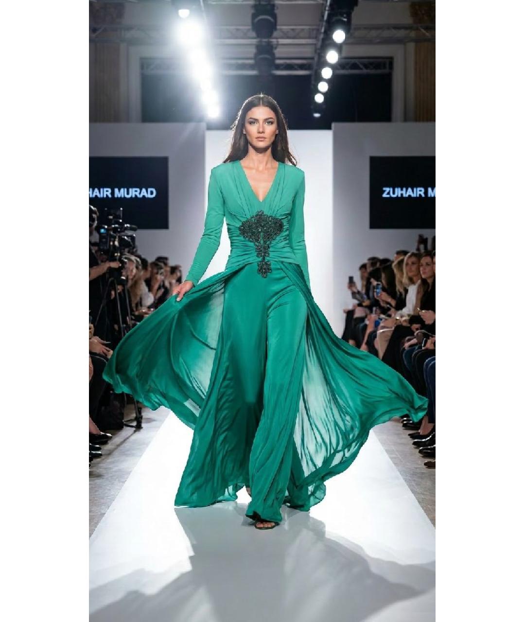 ZUHAIR MURAD Зеленая вискозная блузы, фото 5