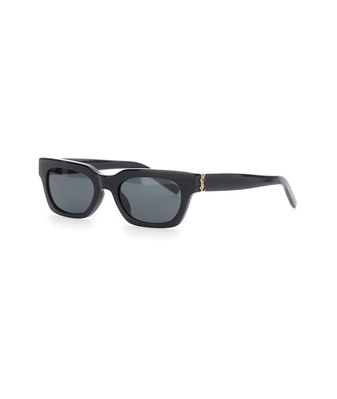 SAINT LAURENT Черные пластиковые солнцезащитные очки, фото 1