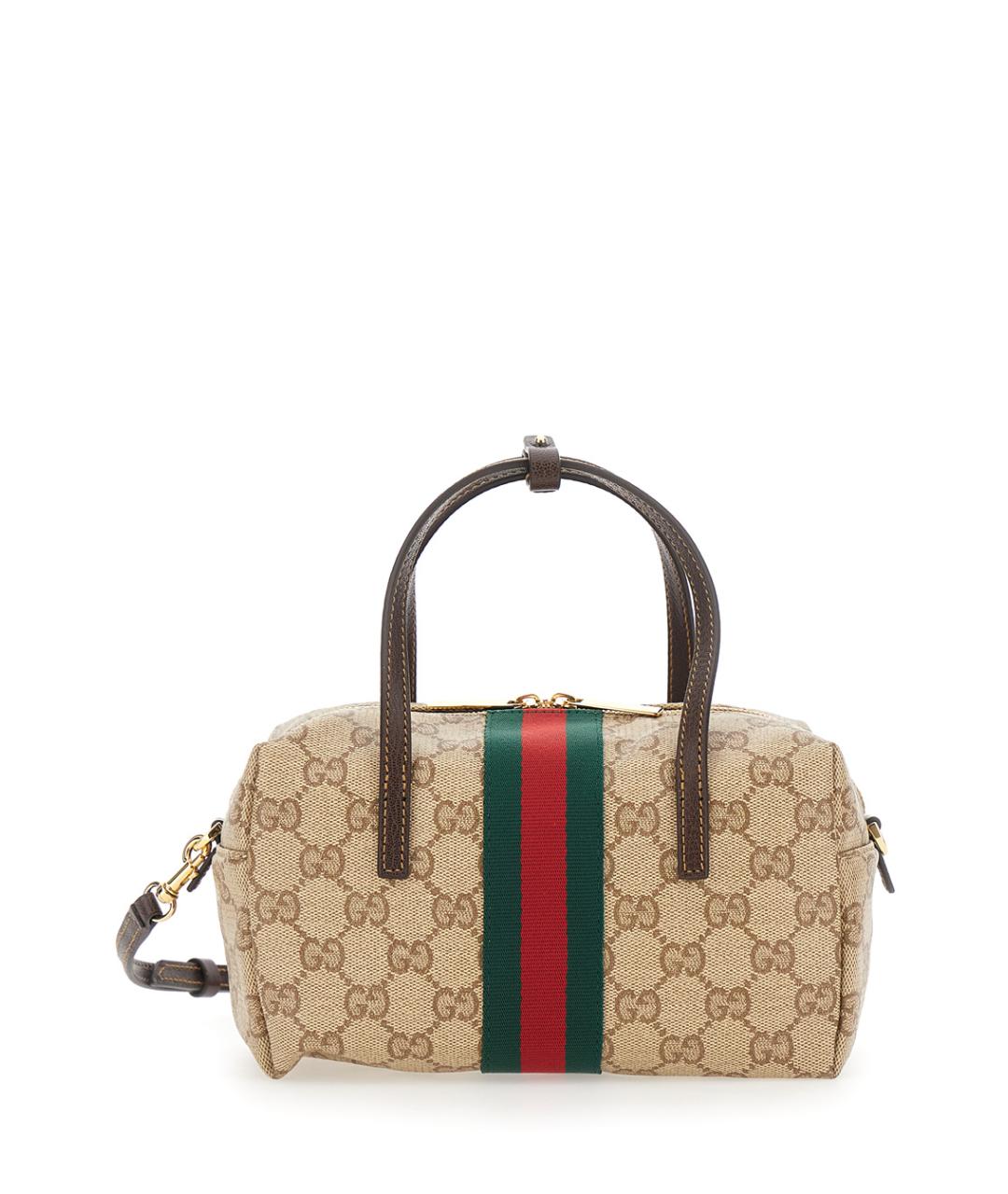 GUCCI Бежевая канва сумка тоут, фото 1