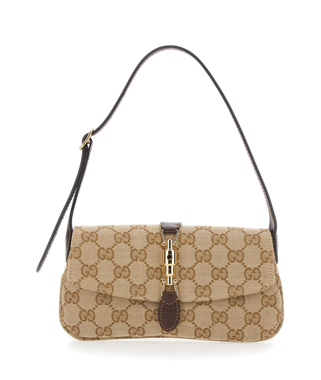 GUCCI Бежевая канва сумка через плечо, фото 1