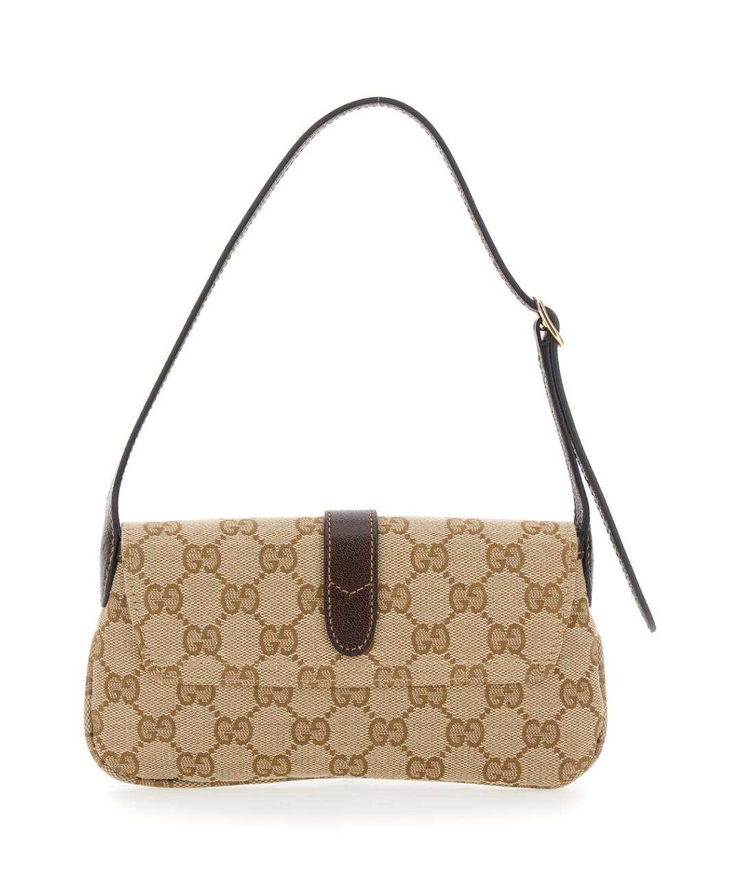GUCCI Бежевая канва сумка через плечо, фото 2