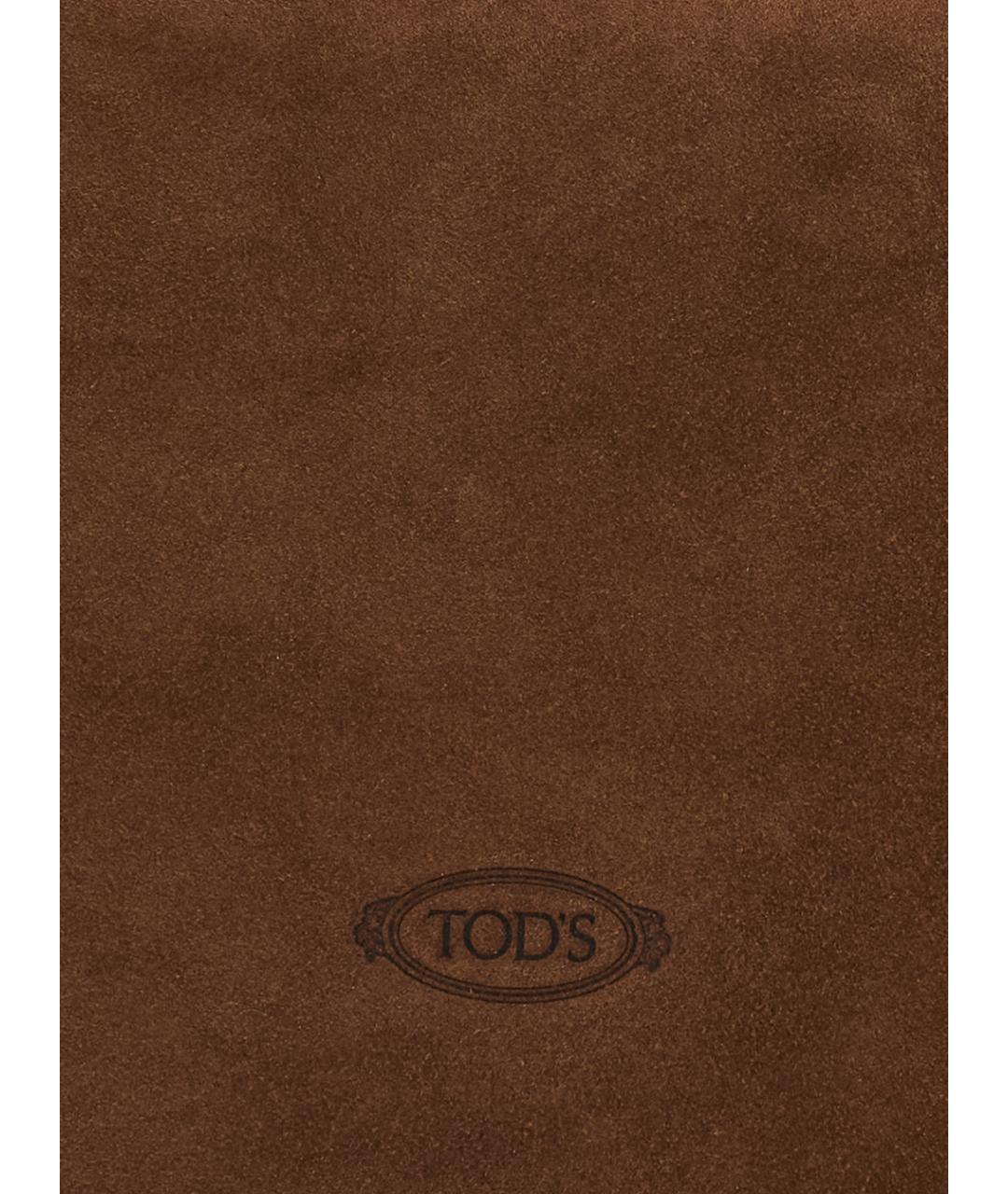 TOD'S Коричневая кожаная сумка через плечо, фото 3