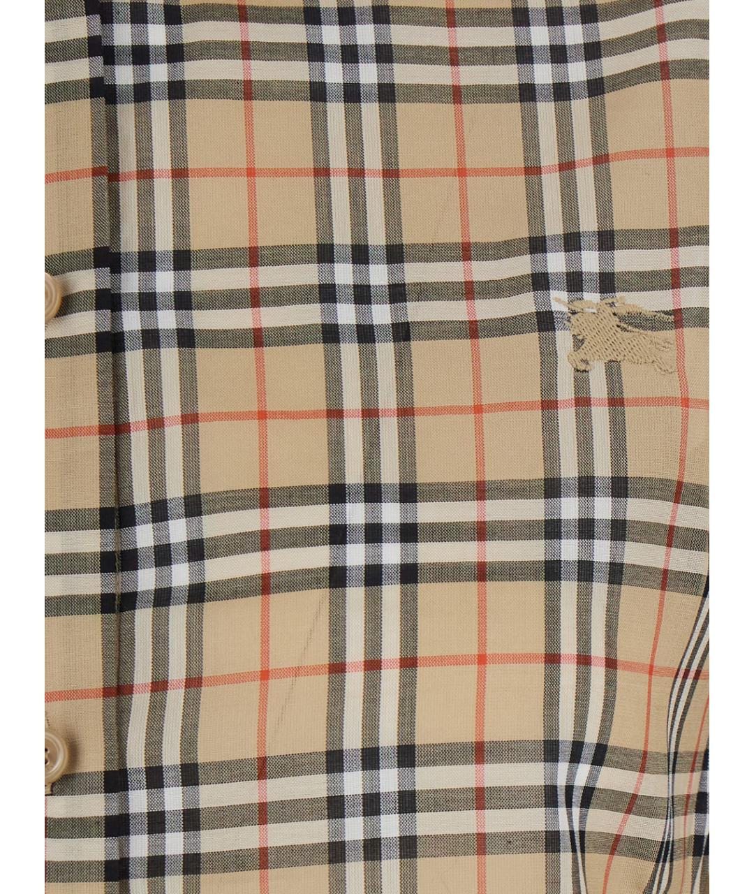 BURBERRY Бежевая хлопковая рубашка, фото 3
