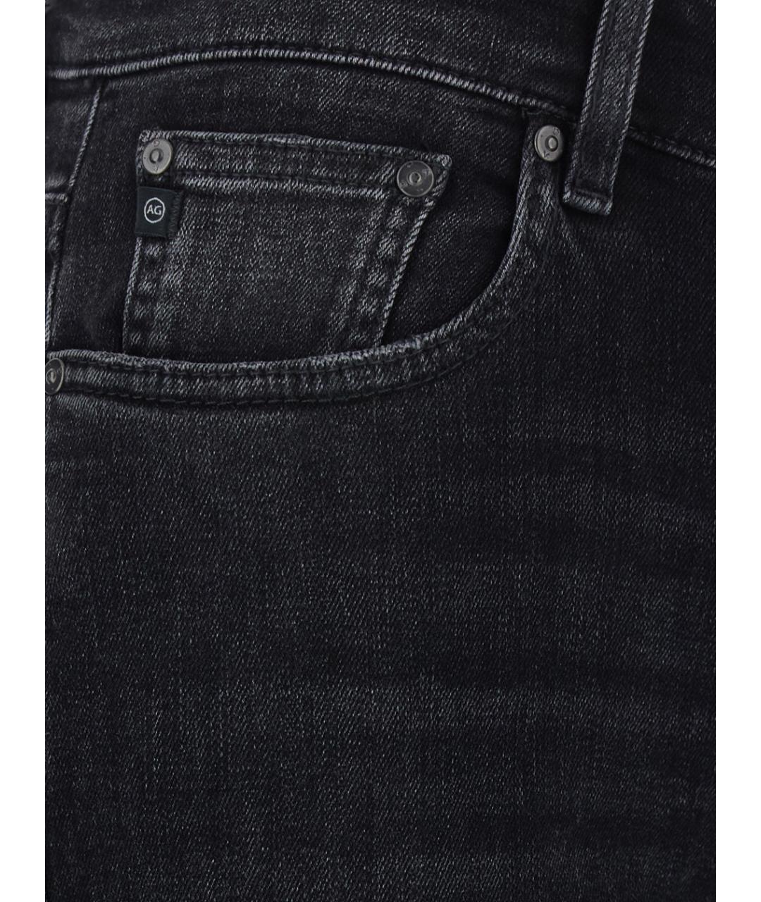 AG JEANS Серые хлопковые джинсы клеш, фото 3