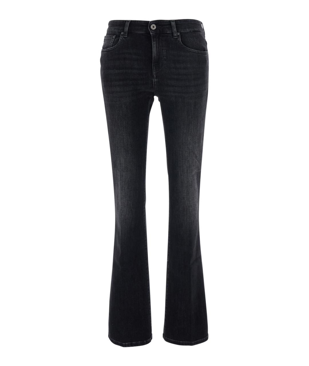 AG JEANS Серые хлопковые джинсы клеш, фото 1