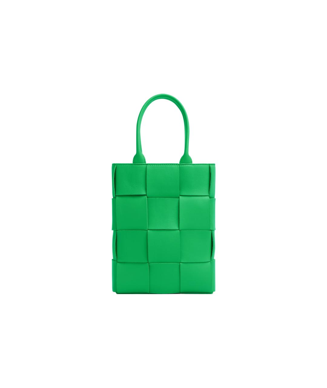 BOTTEGA VENETA Зеленая кожаная сумка через плечо, фото 6