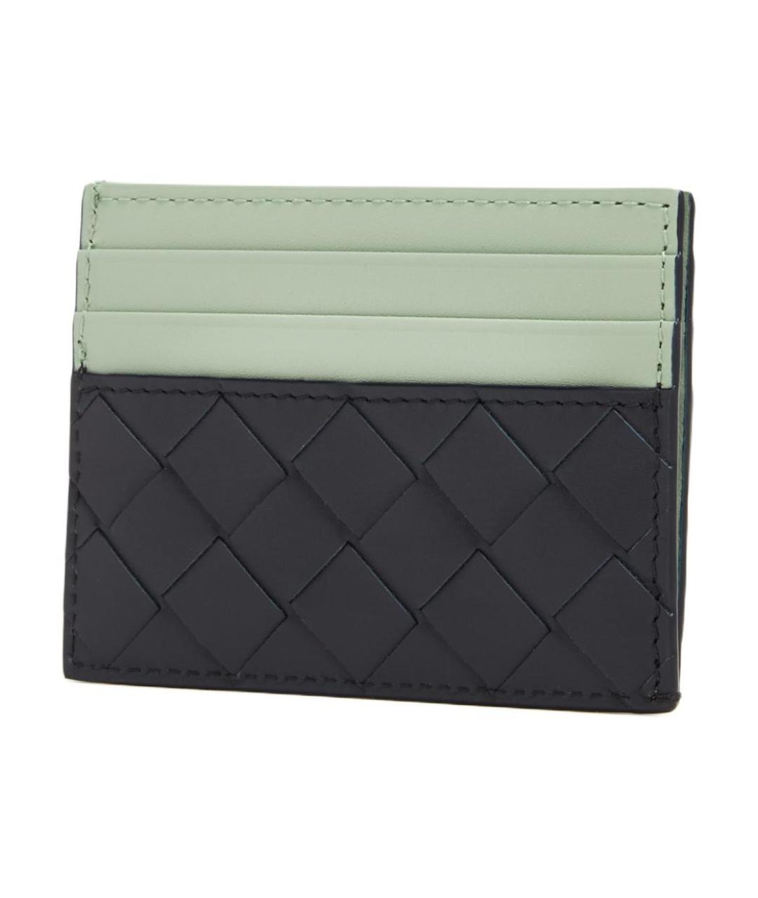 BOTTEGA VENETA Черный кожаный кардхолдер, фото 2