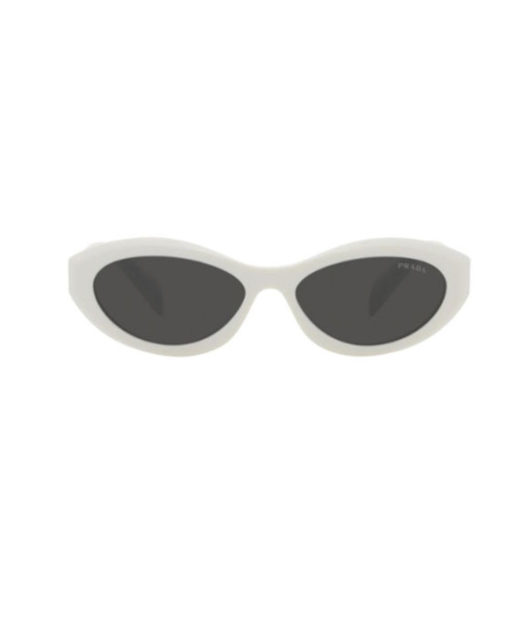 PRADA Белые пластиковые солнцезащитные очки, фото 1