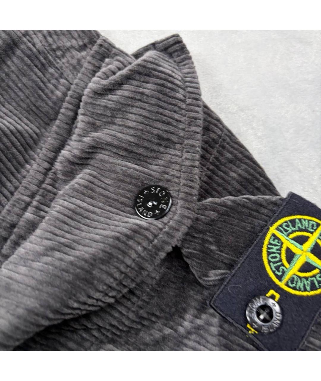 STONE ISLAND Черные хлопковые брюки и шорты, фото 3