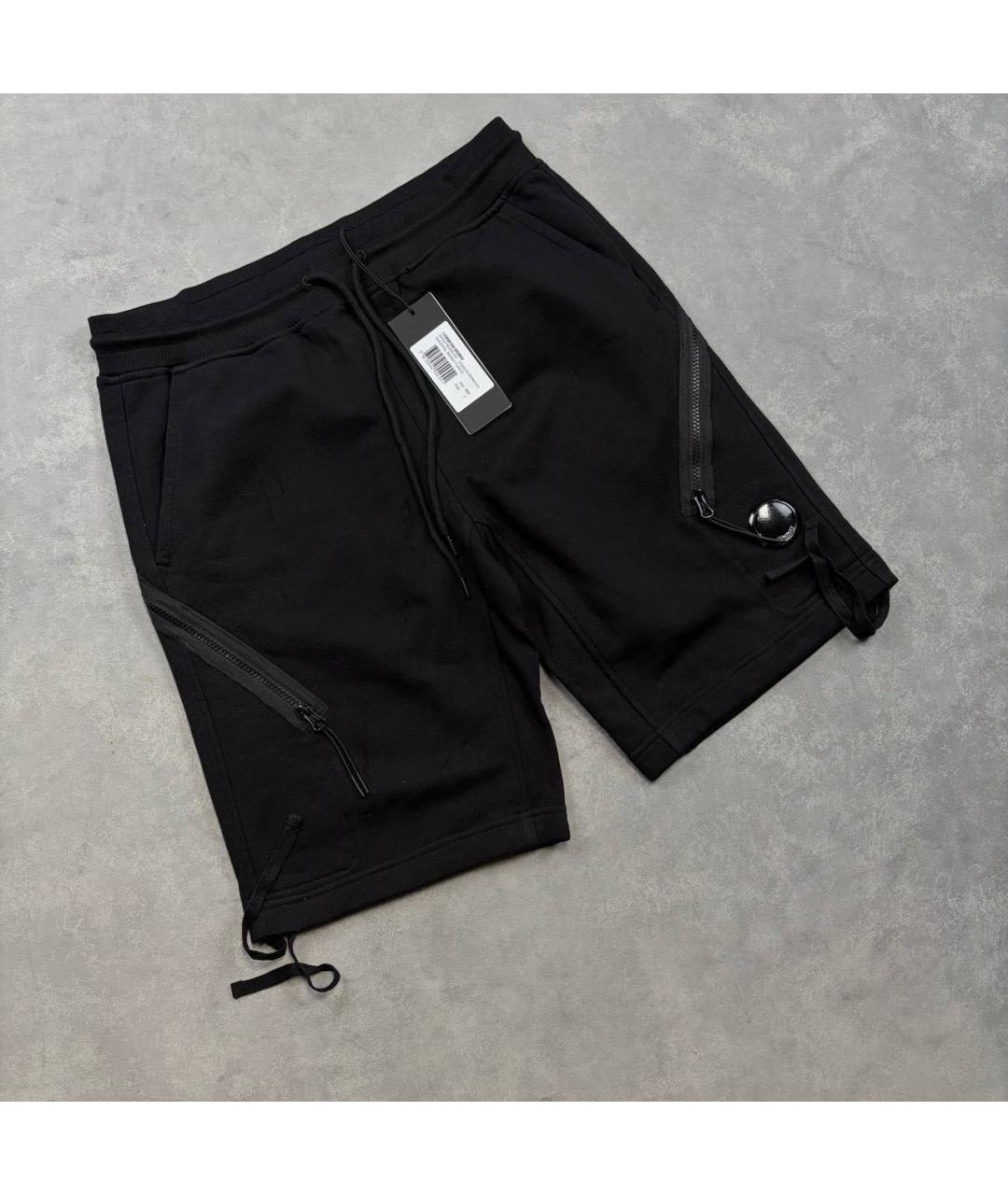 CP COMPANY Черные хлопковые шорты, фото 6