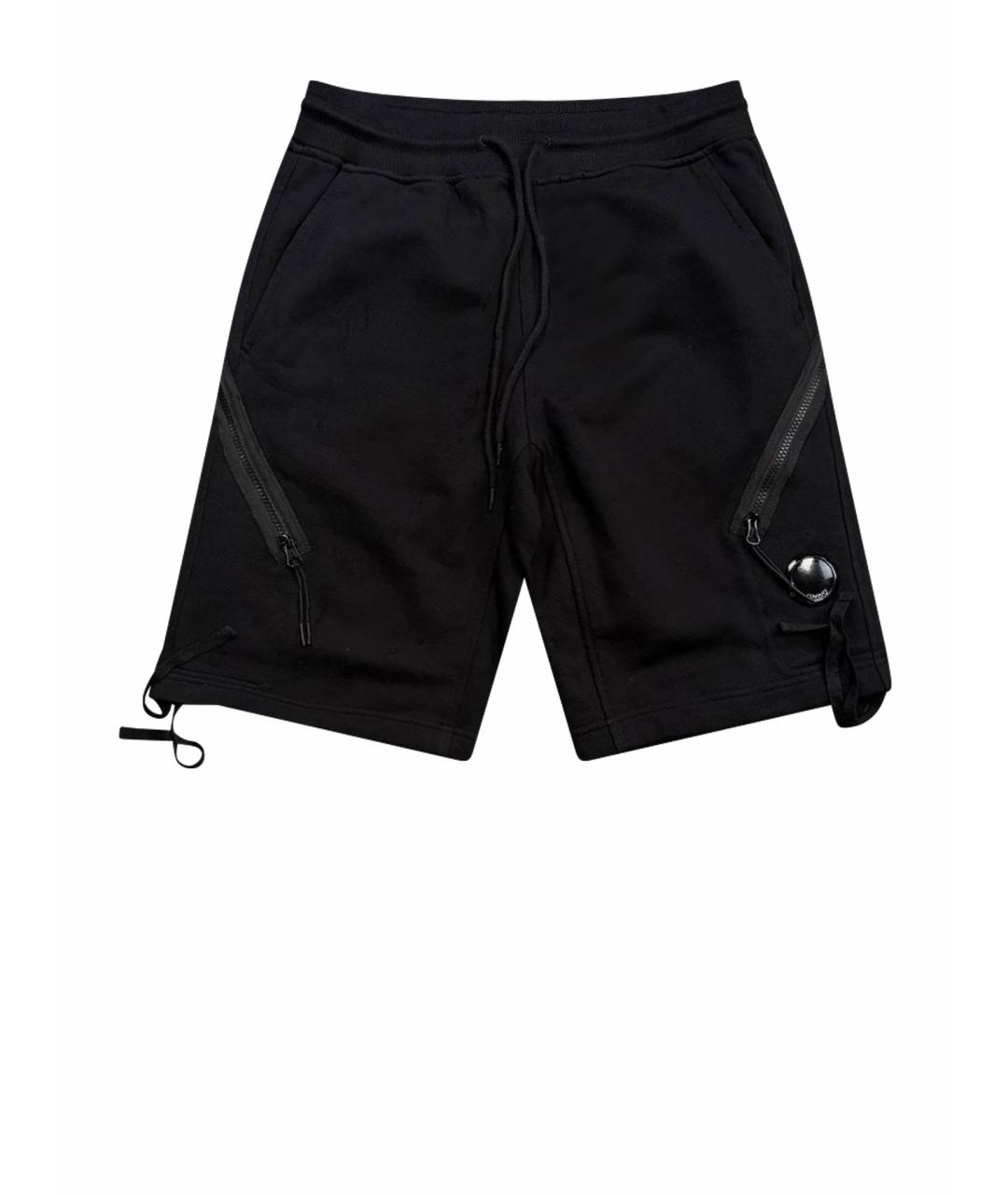 CP COMPANY Черные хлопковые шорты, фото 1