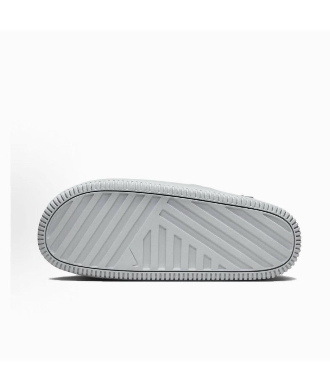 NIKE Серые резиновые шлепанцы, фото 5
