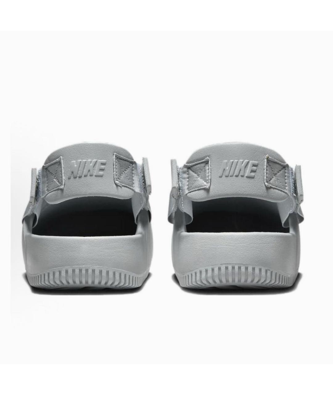 NIKE Серые резиновые шлепанцы, фото 4