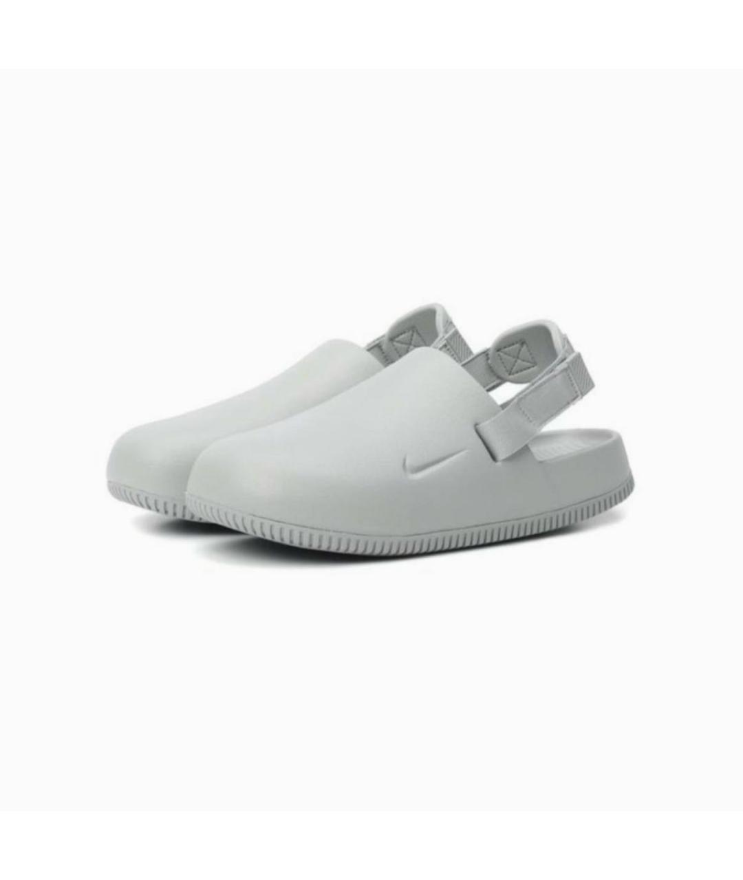 NIKE Серые резиновые шлепанцы, фото 2