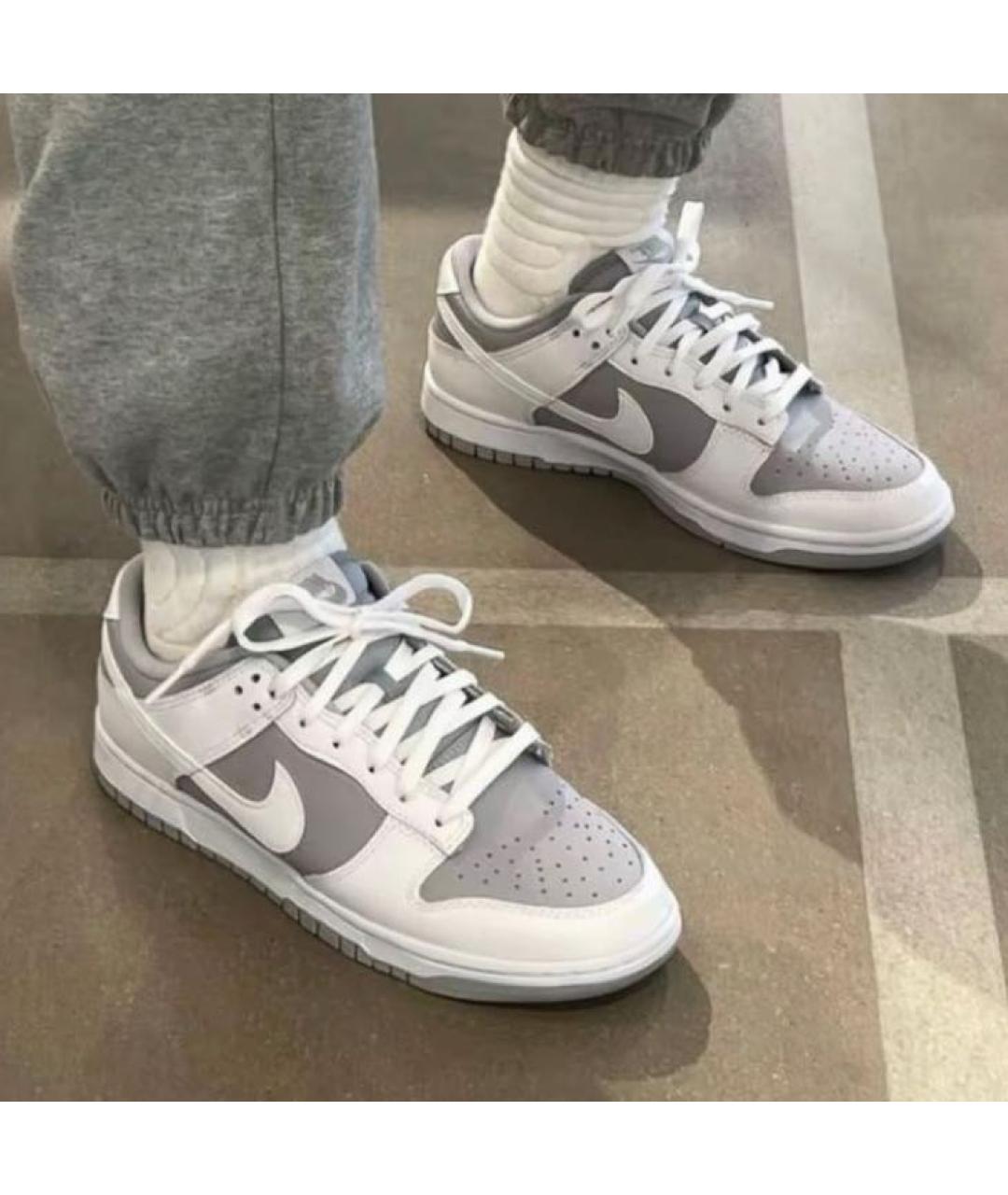 NIKE Белые кожаные кроссовки, фото 7