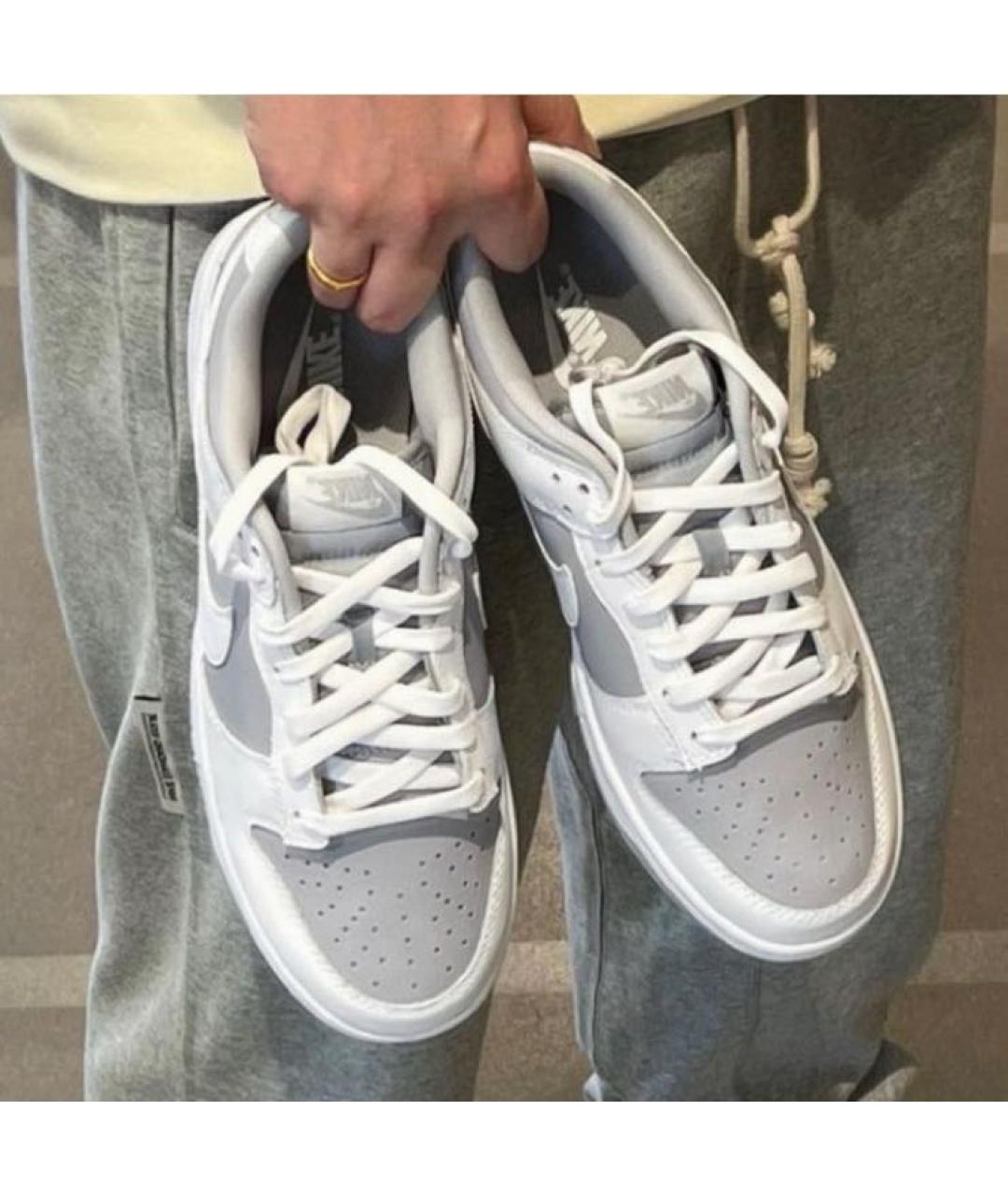 NIKE Белые кожаные кроссовки, фото 5