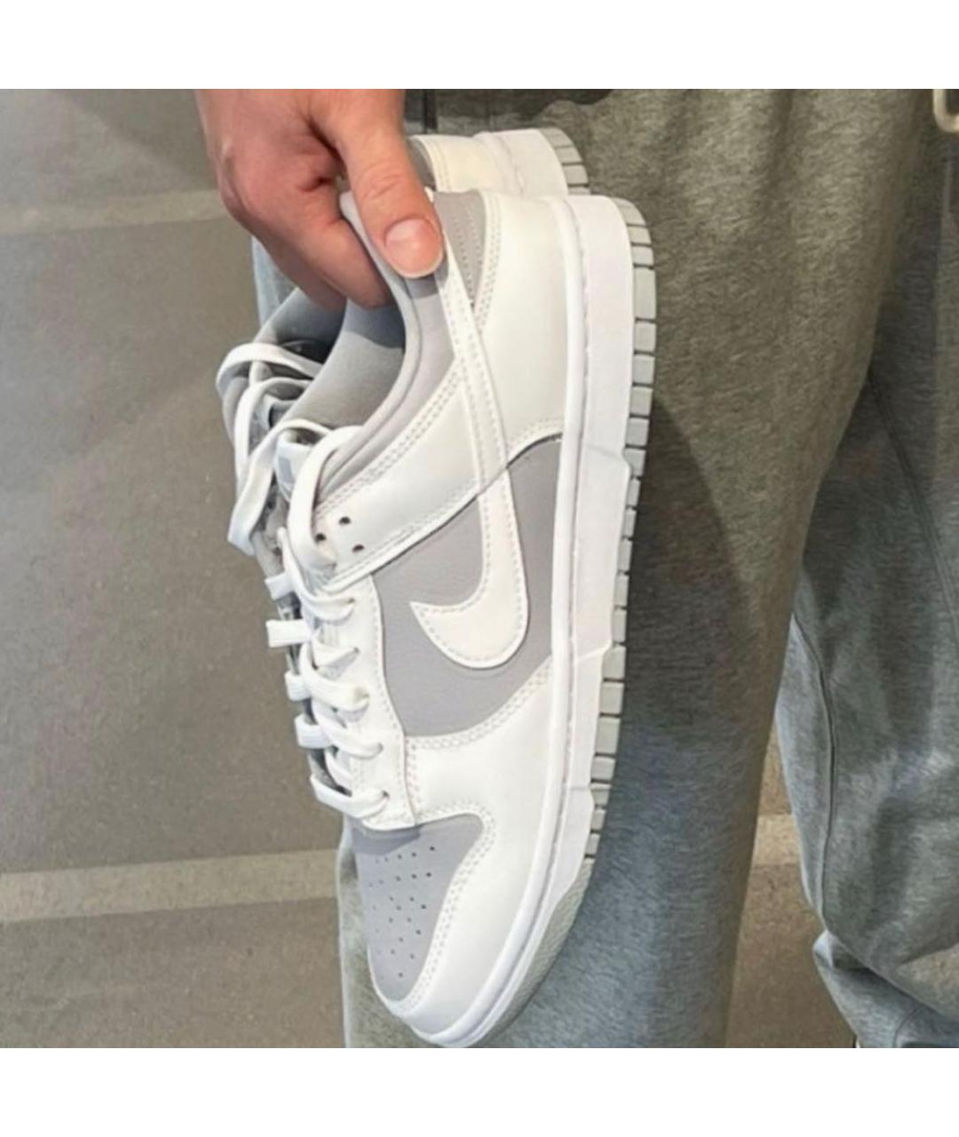 NIKE Белые кожаные кроссовки, фото 6