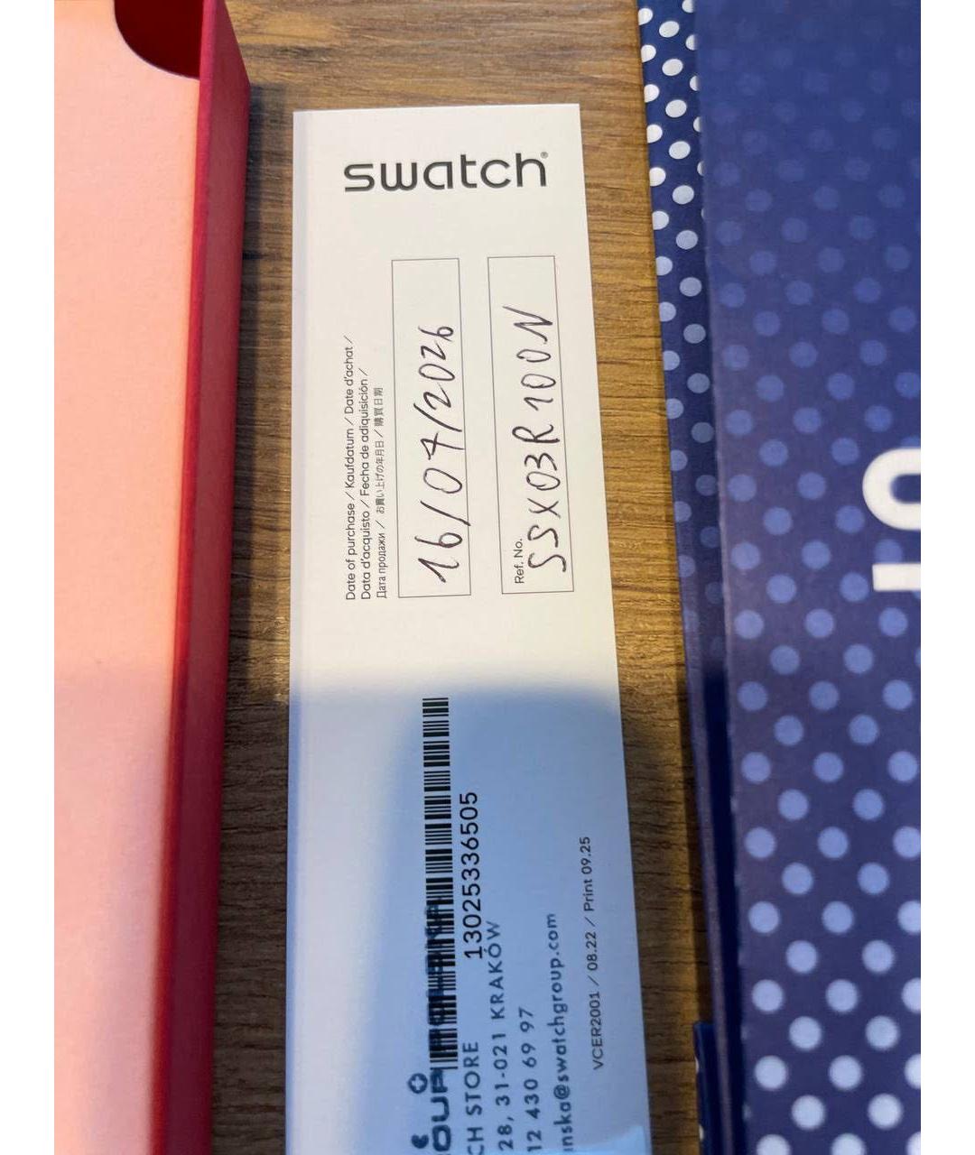 Swatch Розовые керамические часы, фото 4