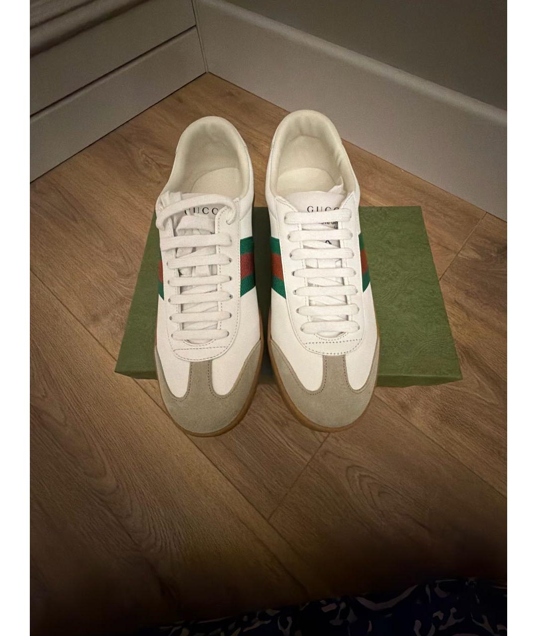 GUCCI Бежевые кеды, фото 2