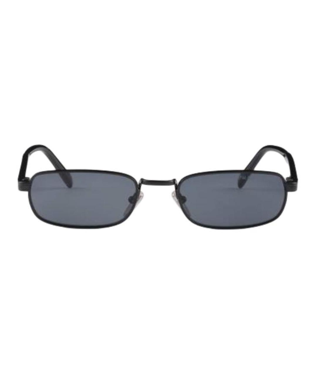 PRADA Черные металлические солнцезащитные очки, фото 1