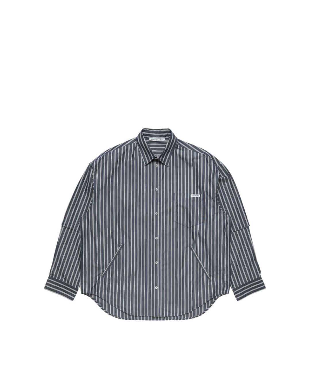 ACNE STUDIOS Синяя хлопковая кэжуал рубашка, фото 1